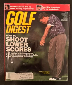 Lee Janzen Autographed Golf Digest Magazine September 1993 U.S. Open Champion - Picture 1 of 1