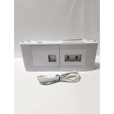 Toshiba TY-CDV1-W CD Cassette Radio Recorder White FM Surround Sound Handy Used - Image 1 of 2
