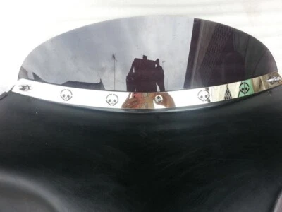 Windshield trim 4 Harley Touring Glide Honda Yamaha fairing batwing Softail - Image 1 of 4