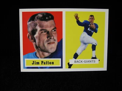 1994 Jim Patton New York Giants (1957 Series) Topps Archives #83 - Image 1 of 2
