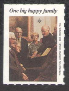 Freemasonry ONE BIG HAPPY FAMILY Washington Masonic Home Seal - Picture 1 of 1