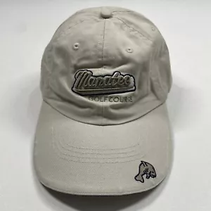 Manatee Golf Course Hat Cap Men’s Tan Strapback Golfer Bradenton Florida - Picture 1 of 9