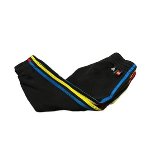 Lego Adidas Hoops Sweat Pants Boys 4T Joggers Black Red Yellow Blue Basketball - Picture 1 of 10