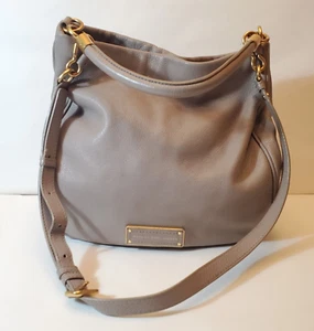 Marc by Marc Jacobs Too Hot to Handle Taupe Leather Shoulder Bag Crossbody - Picture 1 of 19
