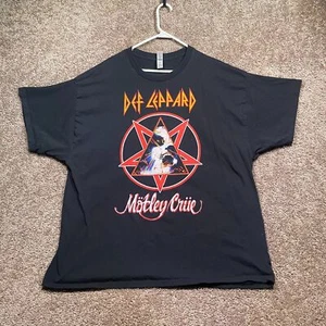 Camiseta Concierto Def Leppard 3XL Motley Crue Poison 2022 Gira Estadio Doble Cara - Imagen 1 de 7