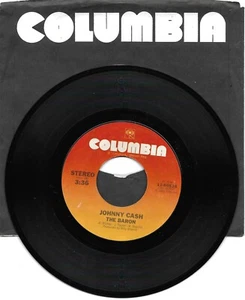 Johnny Cash: "The Baron" / "I Will Dance With You" - VG+ '81 hit - plays NM! - Picture 1 of 1