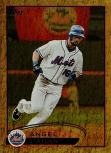 2012 Topps Gold Sparkle #191 - Angel Pagan - New York Mets  12-600 - Picture 1 of 2
