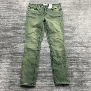 Free People Jeans Size 27 Womens Skinny Stretch Green Denim NWT - Picture 1 of 11
