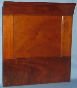 ANTIQUE SOLID BURL WALNUT PANEL NATURAL FINISH TIERED MOLDING 17"H x 15"W - Picture 1 of 7