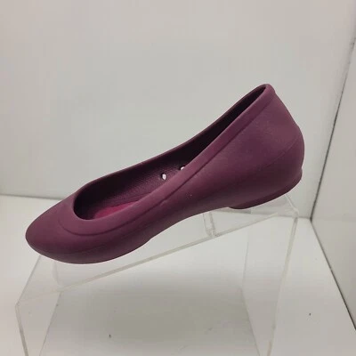 Eve Crocs плоский балетный носок женщин поскользнуться на комфорт плоскостях заостренный носок фиолетовый размер 6 - Изображение 1 из 4