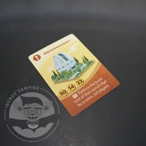 Machi Koro 2 | Observatory Landmark Card | Official Replacement Game Piece - Picture 1 of 6