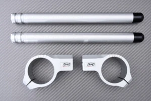 Par de semimanillar plata mate con ajustable DUCATI 749 2003-2007 53mm - Imagen 1 de 10