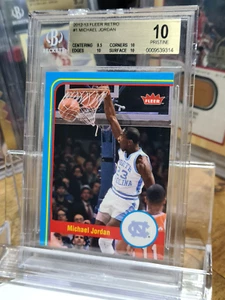 2012-13 Fleer Retro #1 Michael Jordan BGS 10 Pristine - Picture 1 of 3