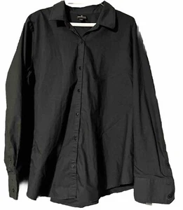 Worthington Damen Langarm Stretch schwarz geknöpft Shirt Gr. XL (40.F) - Bild 1 von 6