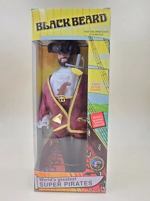 2005 Mego Tv Classic Toys 8''  Pirates  Black Beard - Imagen 1 de 4