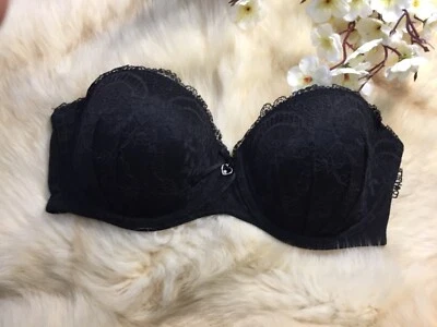    Sujetador acolchado con aros talla Lovable it 2b us 32b eu 70b negro sin tirantes  Foto 1 de 4
