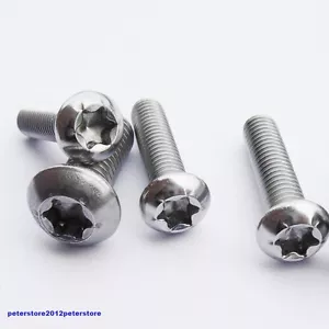 Linsenschrauben TX Edelstahl A2 ISO 7380 Linsenkopf M3 M4 M5 M6 M8 M10 V2A - Bild 1 von 1