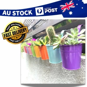 Hanging Pots for Plants - 10 Pack, Metal 4 Inch Pots for Plants with Drainage - Picture 1 of 4