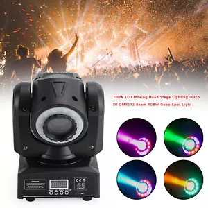 100W LED Moving Head Stage Light RGBW Gobo Spot Club Disco DJ Party Lighting DMX - Picture 1 of 16