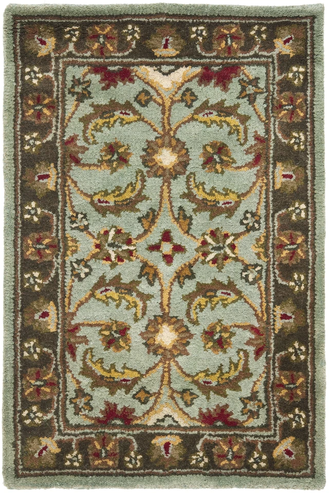 Safavieh Heritage Blue / Brown Wool Area Rug 2' x 3'