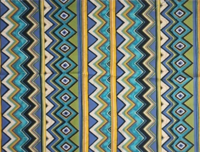 "nyanza zig zag" - The Alexander Henry Fabrics Collection - 1/2 yd. - 2006 - Image 1 of 3