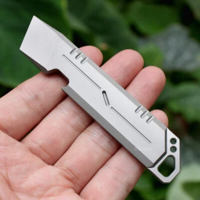 Titanium Crowbar Pry Bar Pocket EDC Pocket Tool Bottle Opener Pendant Open Box - Image 1 of 4