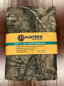 Hunter’s Specialties Camo Burlap Camouflage 54”x 12’ ~ Blind Material Camo Cover - Picture 1 of 2