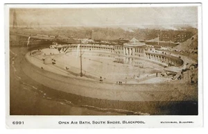 BLACKPOOL - FREIBAD, SÜDKÜSTE 1925 Echtfoto Postkarte - Bild 1 von 1