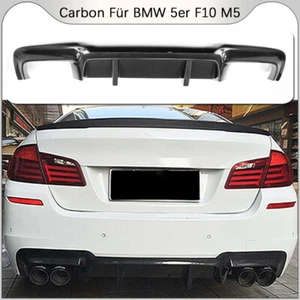 Difusor trasero de carbono para BMW F10 M5 12-17 parachoques trasero alerón - Imagen 1 de 9