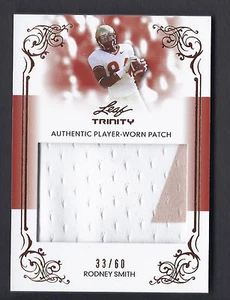 Rodney Smith Vikings 2013 Leaf Trinity Rookie 2 Color Jersey Patch 33/60 - Picture 1 of 1