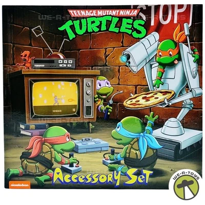 TMNT 忍者神龟卡通 7 人偶配件套装 2023 NECA — 第 1/4 张图片