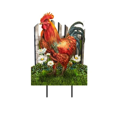 Arte en metal de gallo Briarwood Lane Sunrise Foto 1 de 3