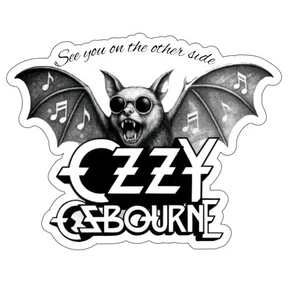 Ozzy Osbourne Auto Magnet Fledermaus gestanzt laminiert - Bild 1 von 5