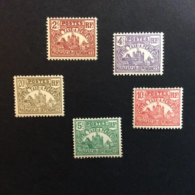 BroadviewStamps Malagasy Republic (FR Madagascar) J8-J12 MH & MNH F-VF - Image 1 of 2