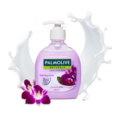 Palmolive Naturals Black Orchid & Milk Liquid Hand Wash, 250ml Spenderflasche - Bild 1 von 3