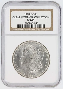 1884-O Morgan Silver Dollar NGC MS63 S$1 "Montana" New Orleans Minted No Reserve - Picture 1 of 4