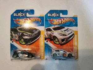 HOT WHEELS 2011 KEN BLOCK FORD FIESTA BOTH WHITE AND BLACK VHTF - Picture 1 of 8