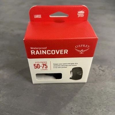 Osprey Waterproof Raincover 50-75 Large Grey Gray Backpack Cover Packable Travel - Image 1 of 4