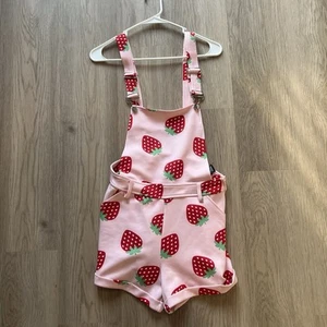 Hot Topic Strawberry Shortalls Strampler Overall Small - Bild 1 von 11
