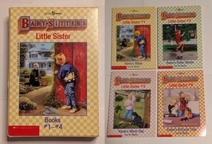 Baby-Sitters Club Little Sister Books #1-4 Box Set Scholastic Apple Babysitters  - Picture 1 of 3