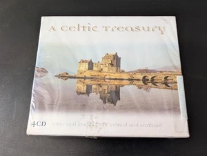 Various : Celtic Treasury, A: Music and Moods from Ireland & Scotland 4 X CD - Picture 1 of 6
