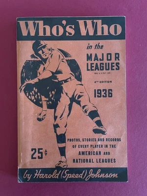 Free Shipping - 1936 Who's Who - MLB - 4th Edition - Lou Gehrig - Joe DiMaggio - Image 1 of 2