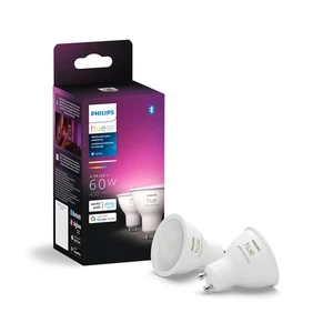 Philips Hue 2 Pack Smart Led Gu10 Color Changing Light Bulb Dimmable - Picture 1 of 6