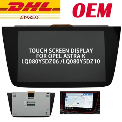 Conjunto de pantalla LCD táctil para Opel Astra K LQ080Y5DZ06 LQ080Y5DZ10 - Imagen 1 de 4