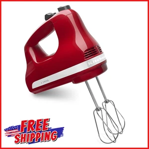 MEZCLADOR DE MANO ELÉCTRICO VELOCIDAD 5 Ultra Poder Cocina Hornear Mezcla Agarre Suave Batidor - Imagen 1 de 4
