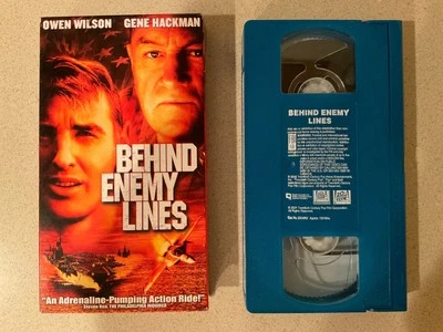 Behind Enemy Lines (VHS, 2002) Gene Hackman, Owen Wilson - Blue Cassette Foto 1 de 3