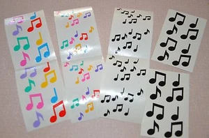 Mrs. Grossman Music Notes You Choose Black or Colored - Picture 1 of 5