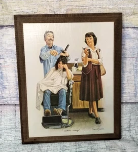 Vintage Lew Stamm “Mothers Victory” Art Print On Wood 15.5" x 12.25" x 0.5" - Picture 1 of 18