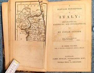 1870? A Popular Description Of Italy Vol.1 Libro Antico Illustrato Originale - Foto 1 di 7