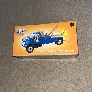 Ford Gulf F650 1st Gear 1:34 Jerr-Dan Dually Tow Truck 19-3625 MIB Never Opened - Picture 1 of 5
